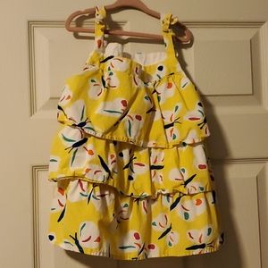 Hanna butterfly ruffle top